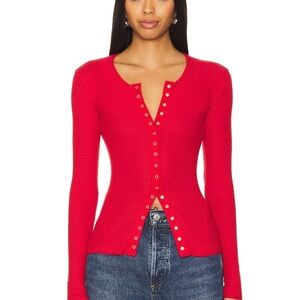 Intimately Free People Going Places Cardi in Cherry Crush NEW, Large